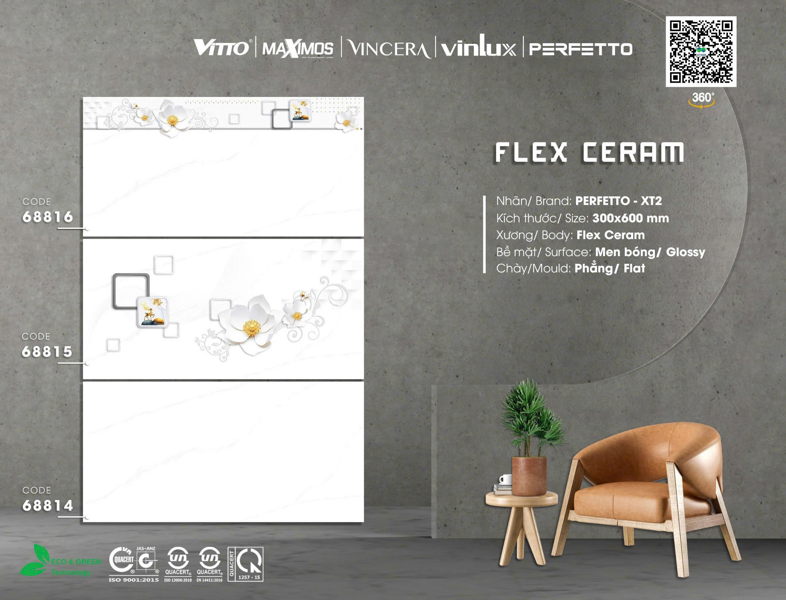 gạch ốp tường 30x60